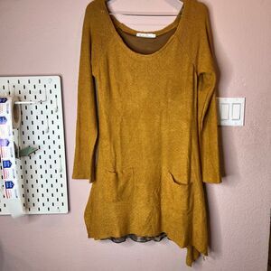 Pretty Angel long sleeves animal print lined tunic